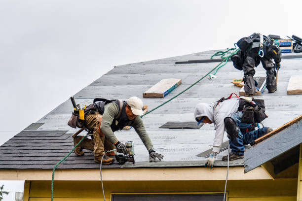 Professional Roofing technician working in Amherst, NH